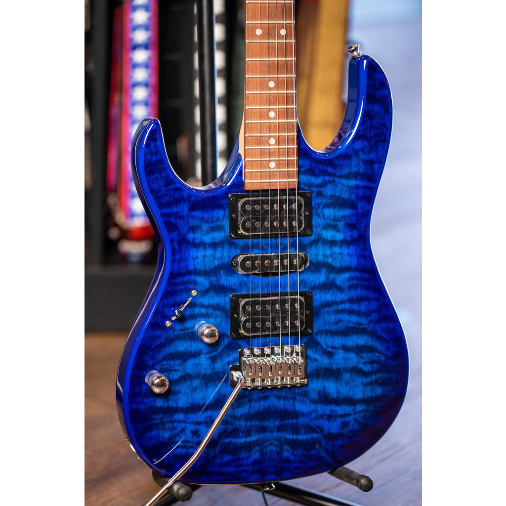 Ibanez Ibanez Gio GRX70 Electric Guitar [Left Handed] (Transparent Blue Burst)