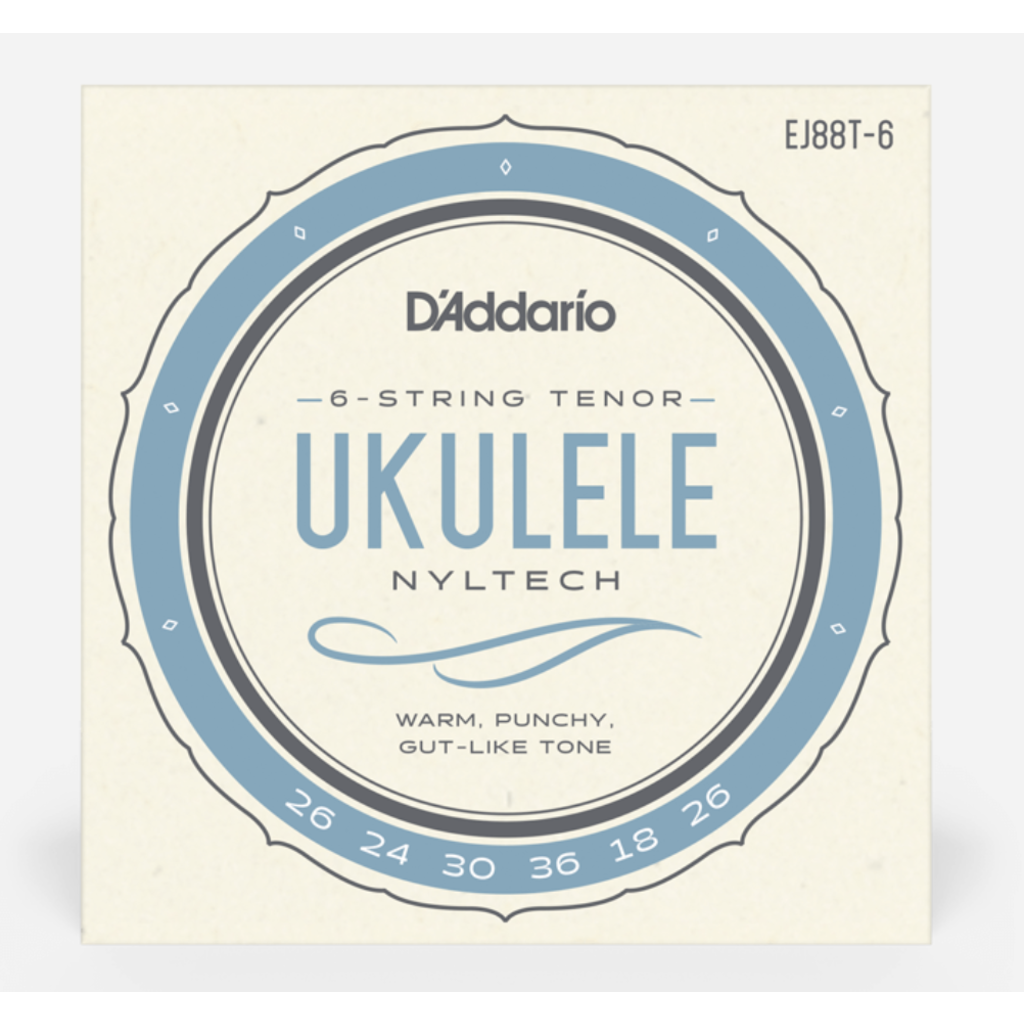 D'Addario D'Addario Nyltech 6-String Tenor Ukulele Strings (EJ88T-6)