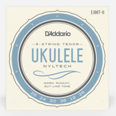 D'Addario D'Addario Nyltech 6-String Tenor Ukulele Strings (EJ88T-6)