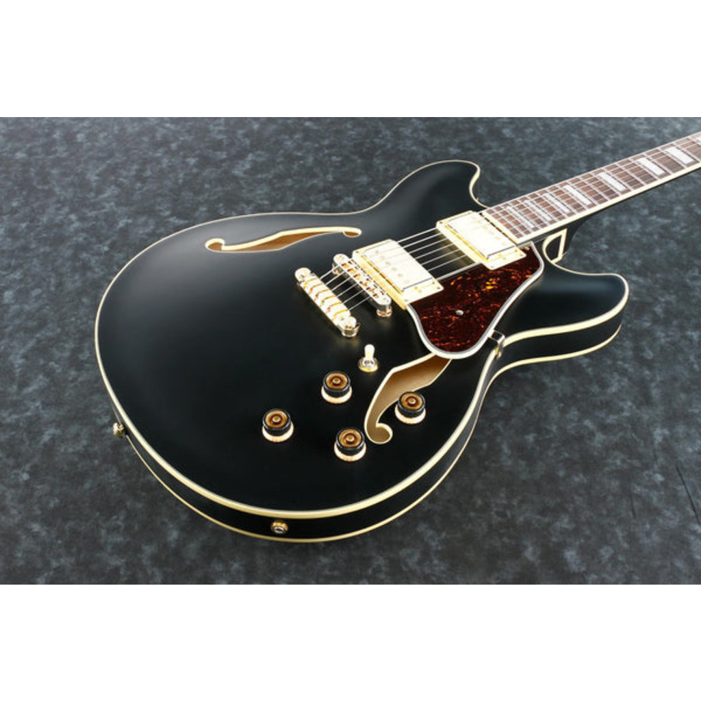 Ibanez Ibanez Artcore AS73G Semi-Hollow Electric Guitar (Black Flat)