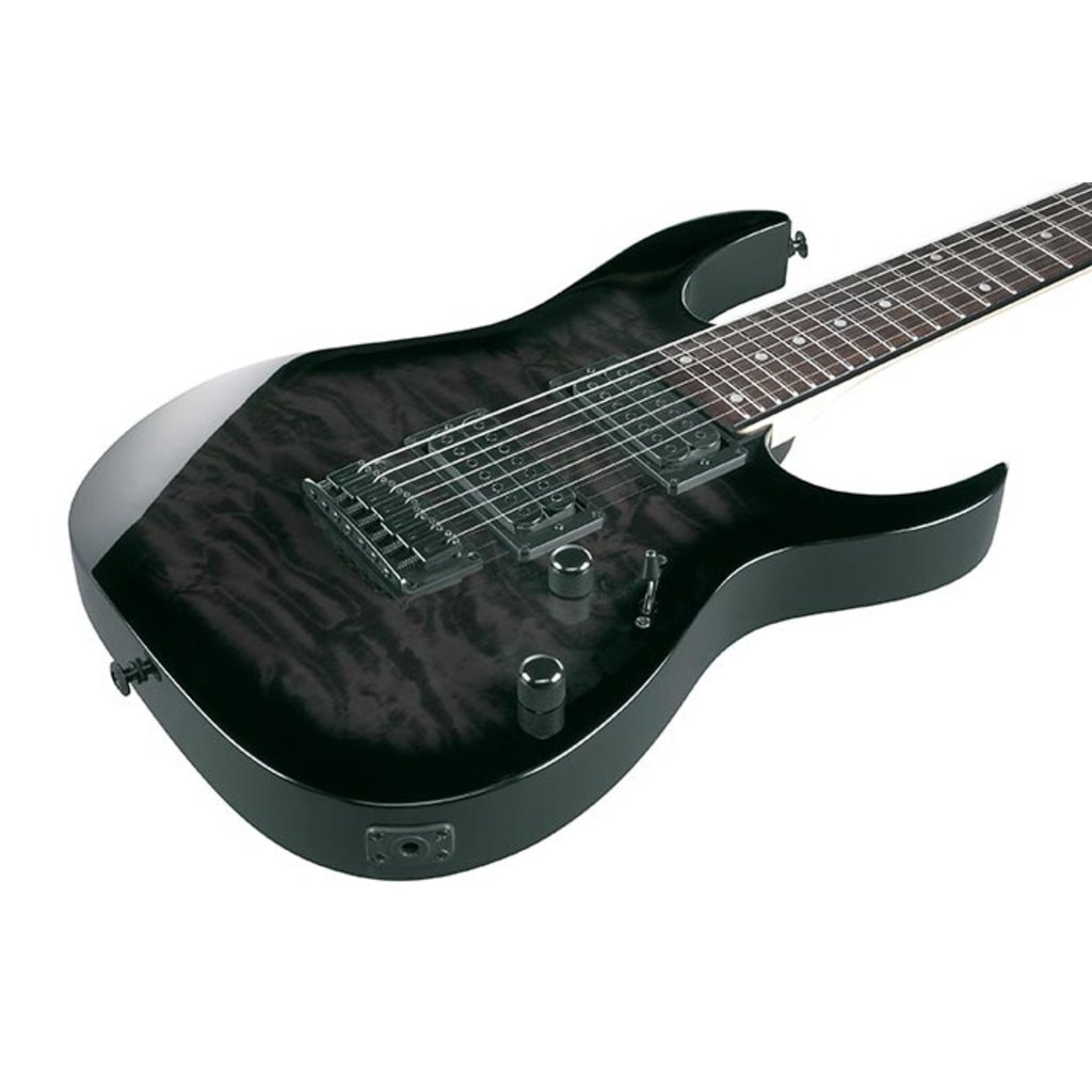 Ibanez Ibanez Gio GRG7221QA Electric Guitar [7-String] (Transparent Black Sunburst)