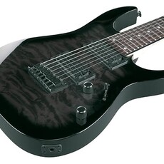Ibanez Ibanez Gio GRG7221QA Electric Guitar [7-String] (Transparent Black Sunburst)