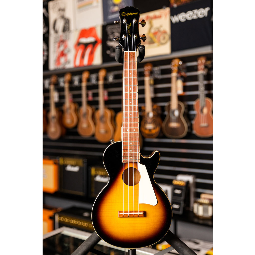 Epiphone Epiphone Les Paul Acoustic-Electric Tenor Ukulele, Vintage Sunburst (Included Gig Bag) (In-Store Pickup Only)
