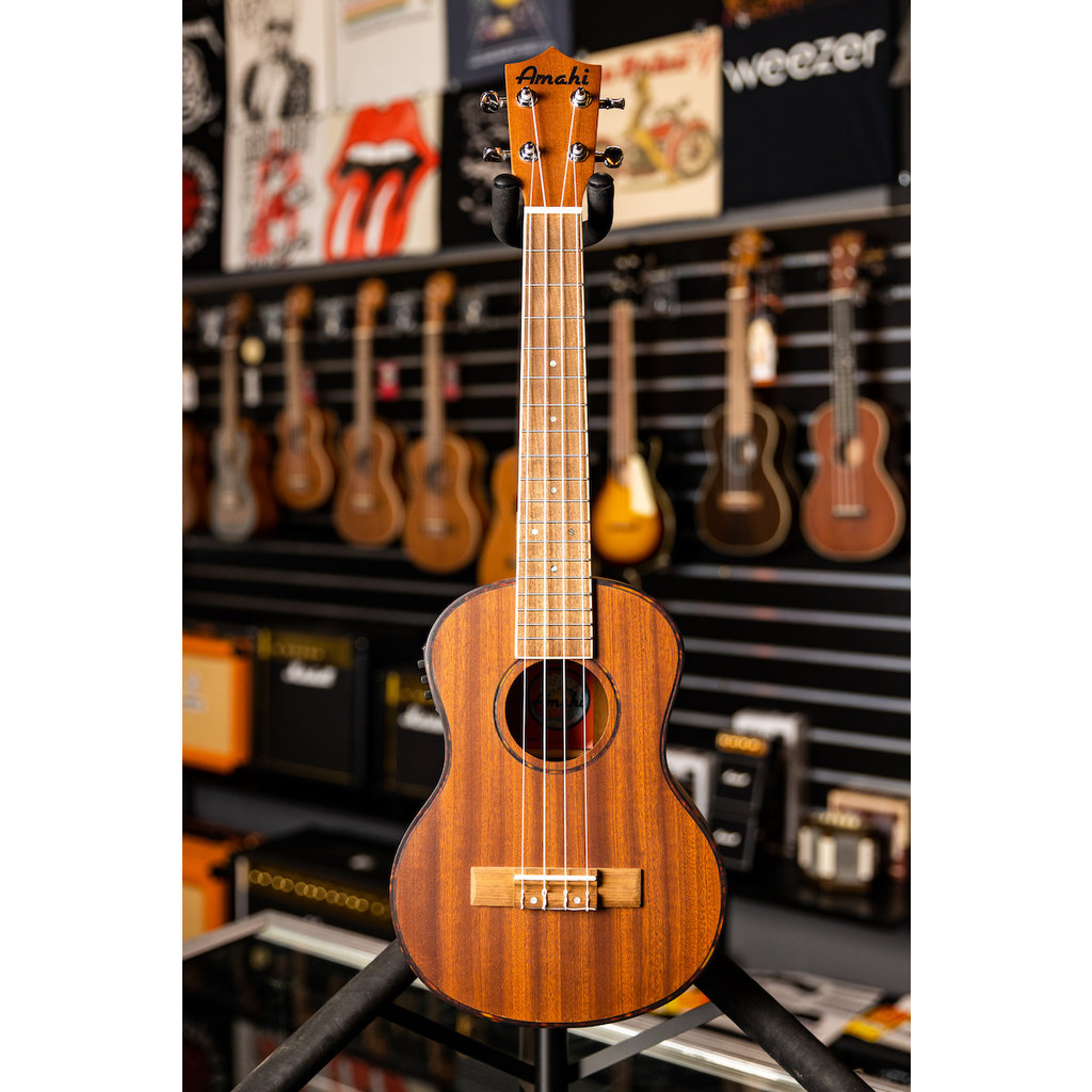 Amahi Amahi Mahogany Tenor Ukulele with EQ