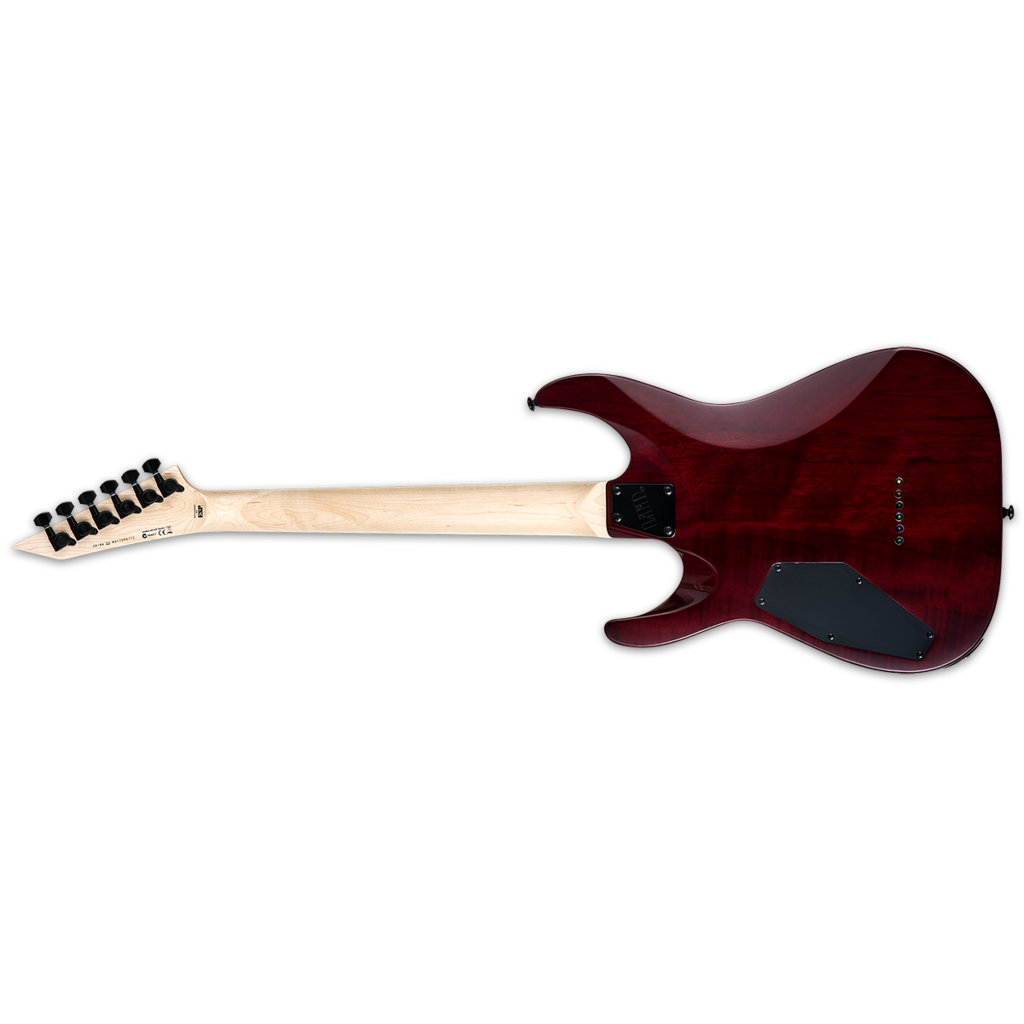 ESP/LTD LTD MH-200QM NT Electric Guitar (See Thru Black Cherry)