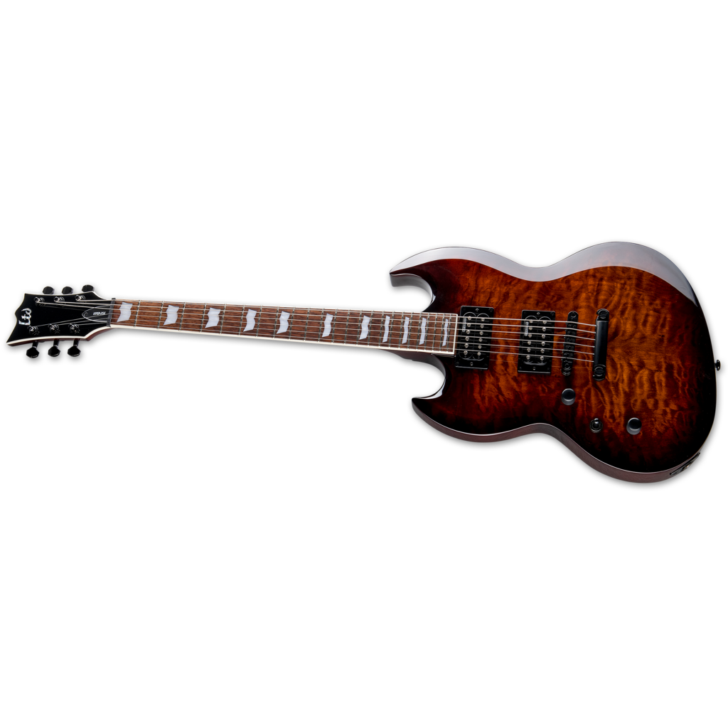 ESP/LTD LTD Viper-256 Electric Guitar [Left-Handed] (Dark Brown Sunburst)