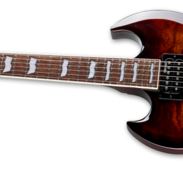 ESP/LTD Viper-256 Electric Guitar [Left-Handed] (Dark Brown Sunburst)