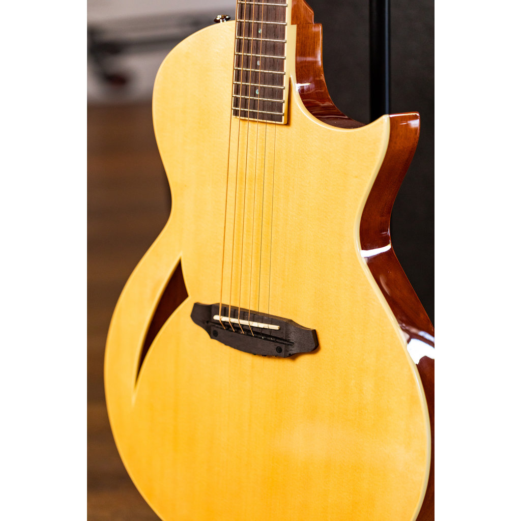 LTD TL-6 Thinline Acoustic/Electric Guitar (Natural) - Music Freqs Store