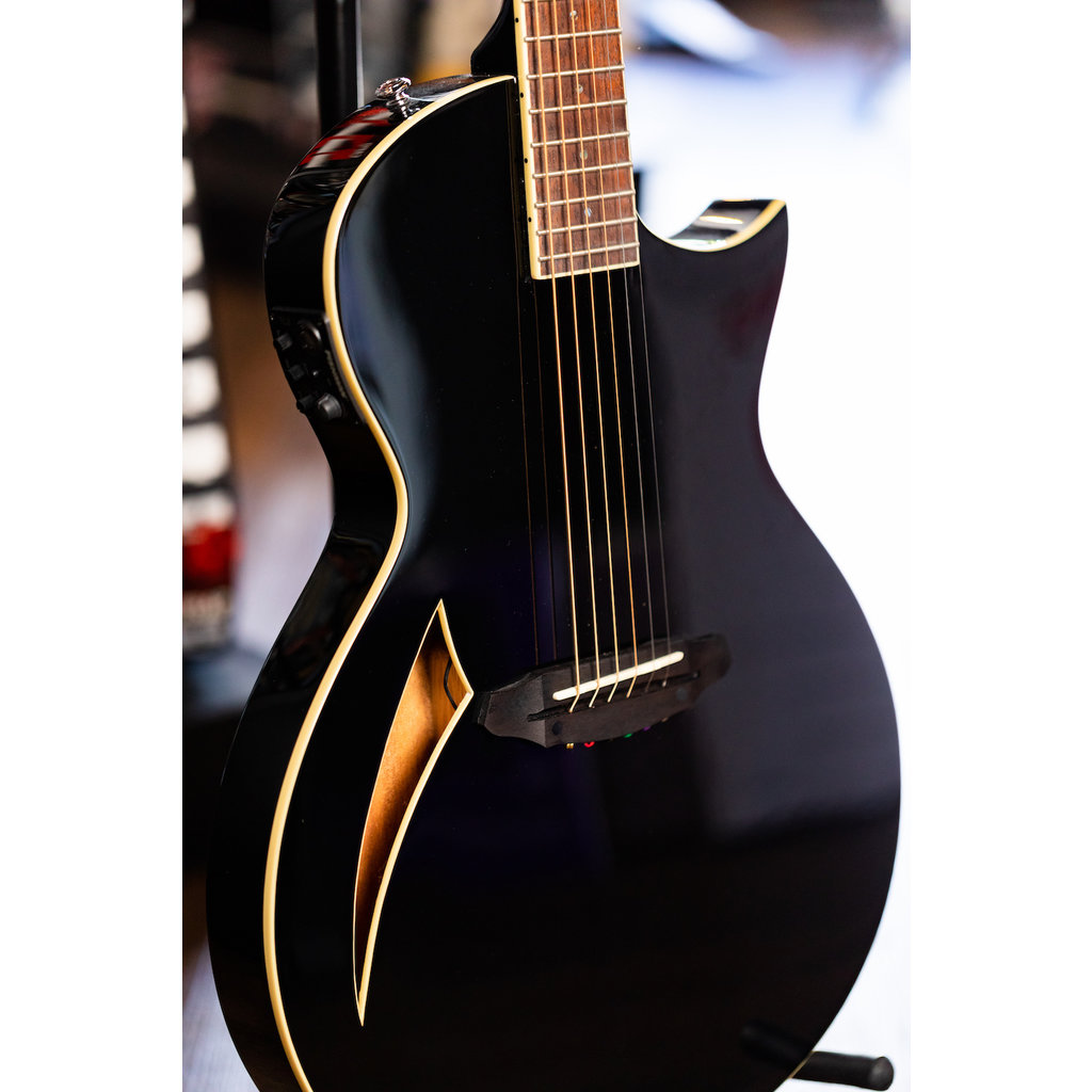 ESP/LTD LTD TL-6 Thinline Acoustic/Electric Guitar (Black)