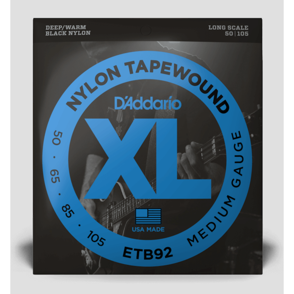 D'Addario D'Addario XL 50-105 Bass Strings, Nylon Tapewound, Long Scale, Medium