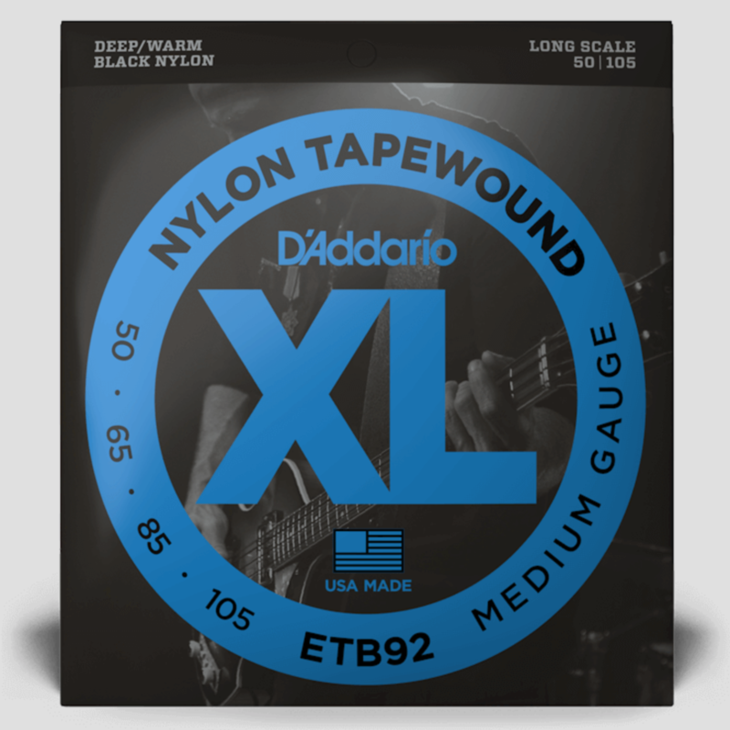 D'Addario D'Addario XL 50-105 Bass Strings, Nylon Tapewound, Long Scale, Medium