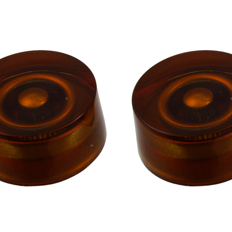 AllParts Unmarked Speed Knobs [Set of 2] (Amber)