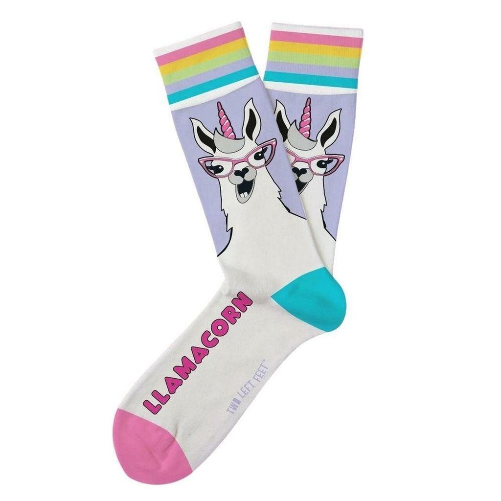 Two Left Feet Two Left Feet "Llamacorn" (Llama-Unicorn) Socks