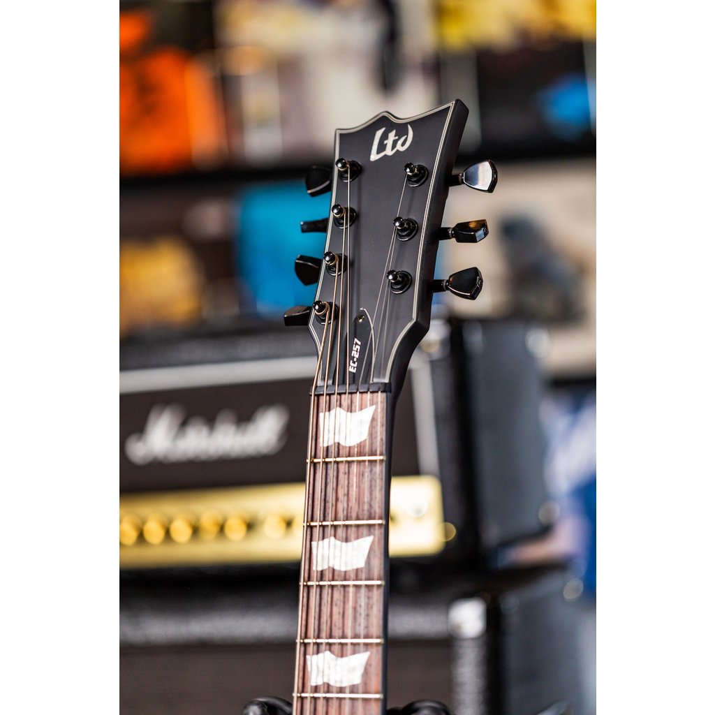 ESP/LTD LTD EC-257 Electric Guitar [7-String] (Black Satin)