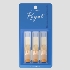 Rico Rico Royal Bb Clarinet Reeds, Strength 2.5 (3 pack)