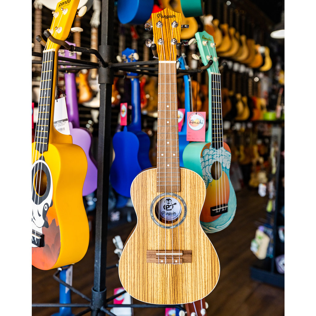 Amahi Amahi Penguin Classic Zebrawood Concert Ukulele