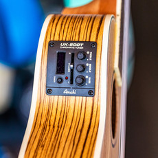 Amahi Amahi Zebrawood Concert Ukulele with EQ