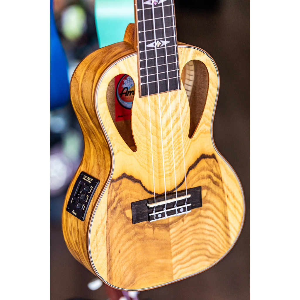 Amahi Amahi African Burl Concert Ukulele with Electronics