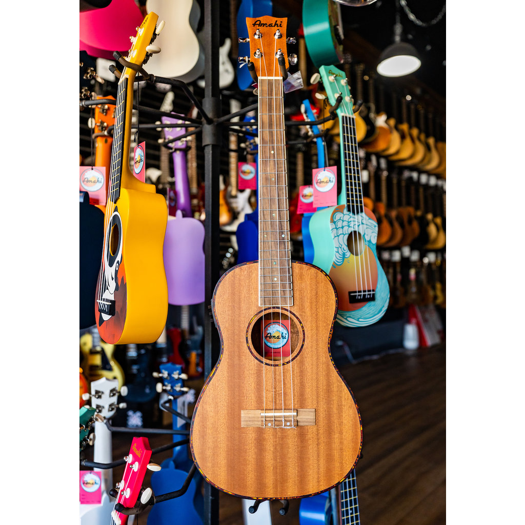 Amahi Amahi Mahogany Baritone Ukulele with EQ