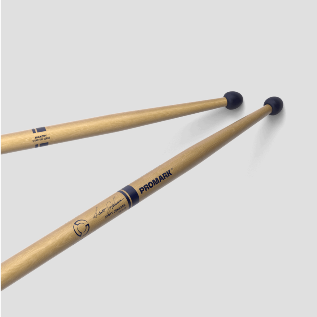 Promark Promark Scott Johnson "Scojo" Rubber Tip Hickory Practice Drumstick