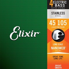 Elixir Elixir 45-105 Bass Strings, Stainless Steel, Long Scale