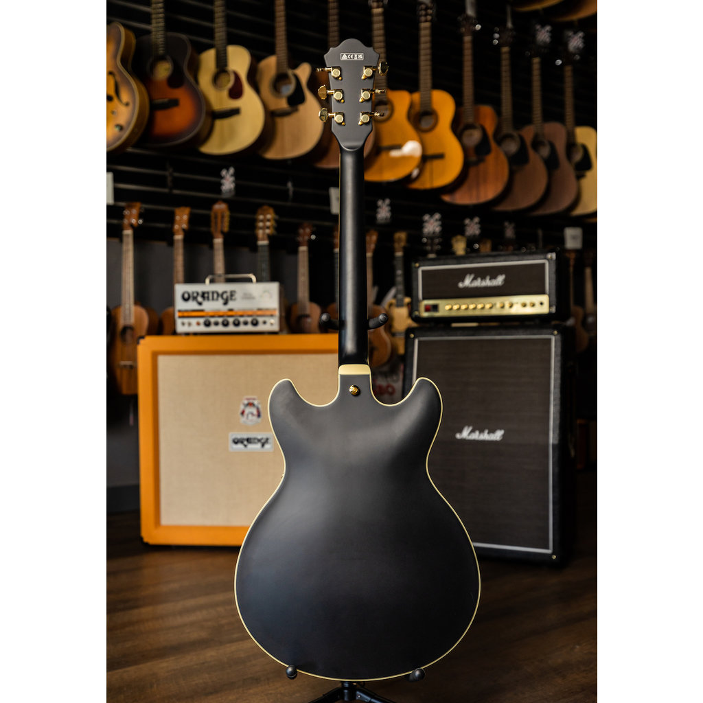 Ibanez Ibanez Artcore AS73G Semi-Hollow Electric Guitar (Black Flat)