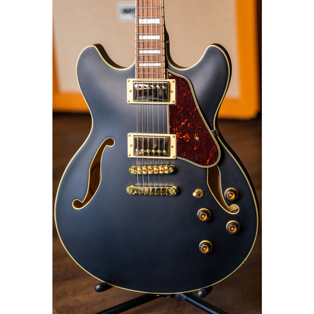 Ibanez Ibanez Artcore AS73G Semi-Hollow Electric Guitar (Black Flat)