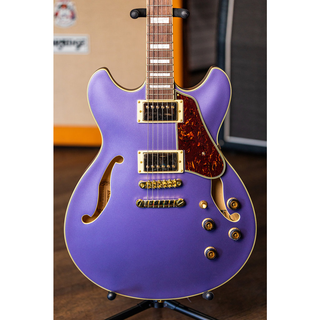 Ibanez Ibanez Artcore AS73G Semi-Hollow Electric Guitar (Metallic Purple Flat)