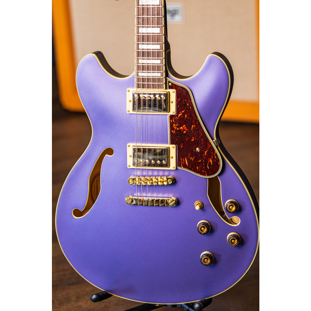 Ibanez Ibanez Artcore AS73G Semi-Hollow Electric Guitar (Metallic Purple Flat)