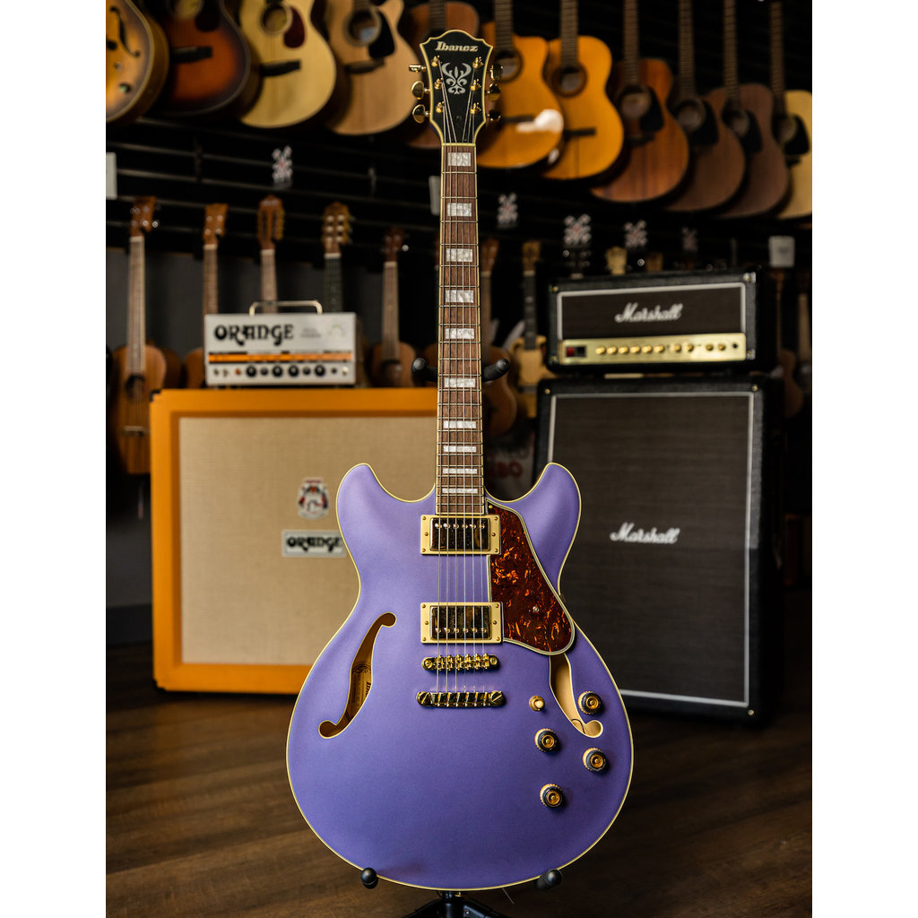 Ibanez Ibanez Artcore AS73G Semi-Hollow Electric Guitar (Metallic Purple Flat)