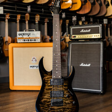 Ibanez Ibanez Gio GRG7221QA Electric Guitar [7-String] (Transparent Black Sunburst)