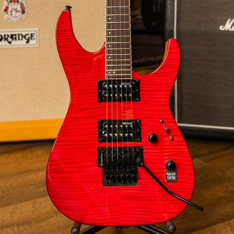 ESP/LTD LTD M-200FM Electric Guitar (See Thru Red)