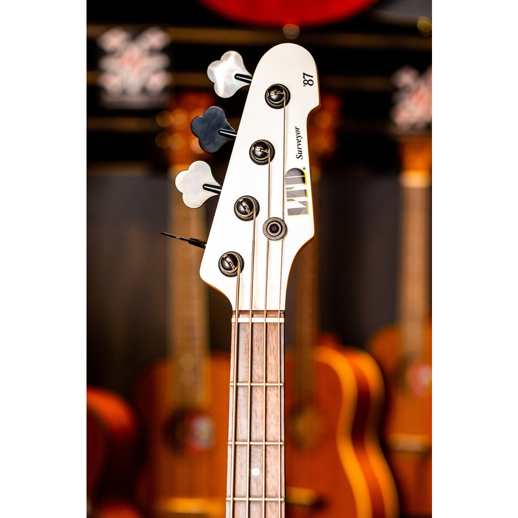 ESP/LTD LTD Surveyor '87 Electric Bass (Pearl White)