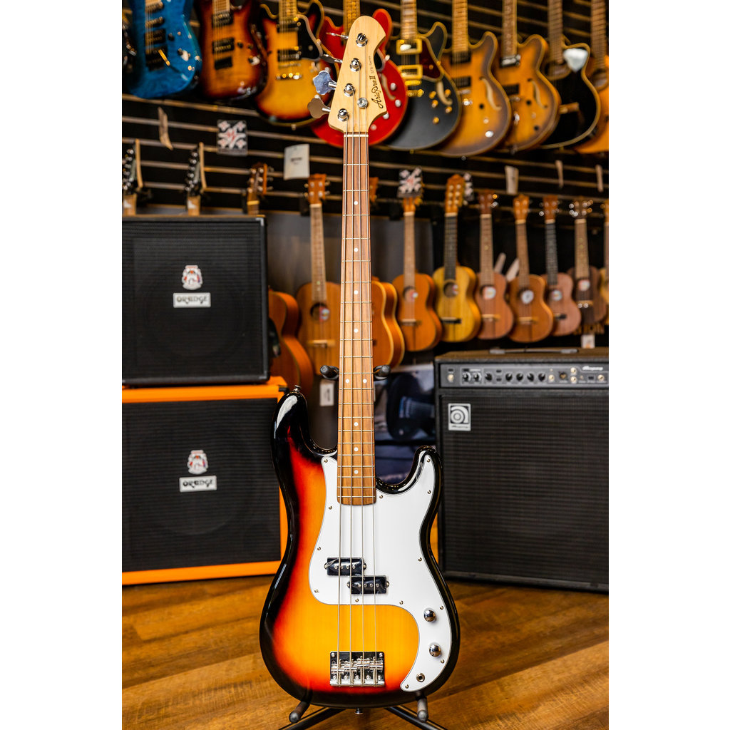 Aria Aria Pro II STB-PB Precision Style Electric Bass (3 Tone Sunburst)