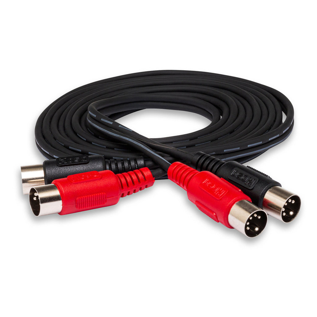 Hosa Dual MIDI Cable, Dual 5-pin DIN to Same (3 meters)