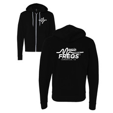 Music Freqs Music Freqs Logo Zipper Hoodie, Black