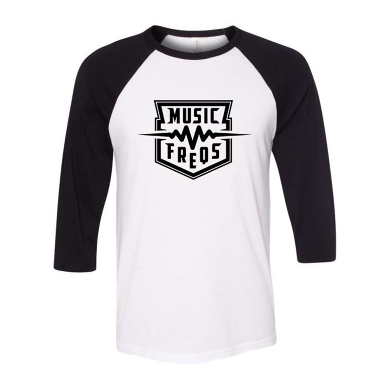 Music Freqs Music Freqs Logo Baseball Tee