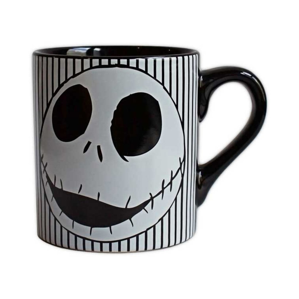 Silver Buffalo Jack Skellington Stripes Mug (14 oz.)