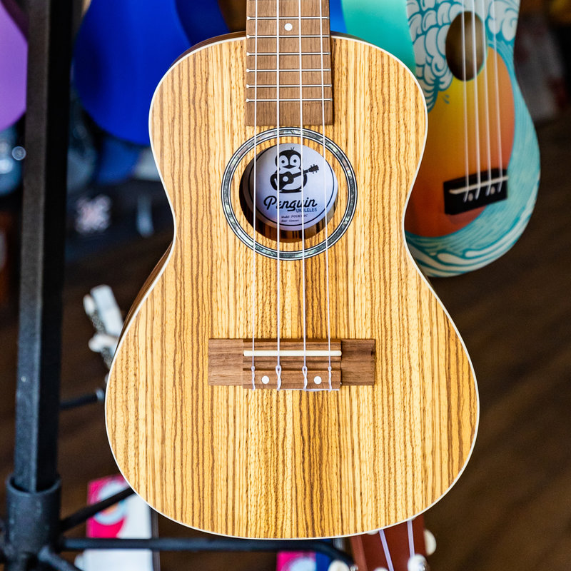 Amahi Amahi Penguin Classic Zebrawood Concert Ukulele