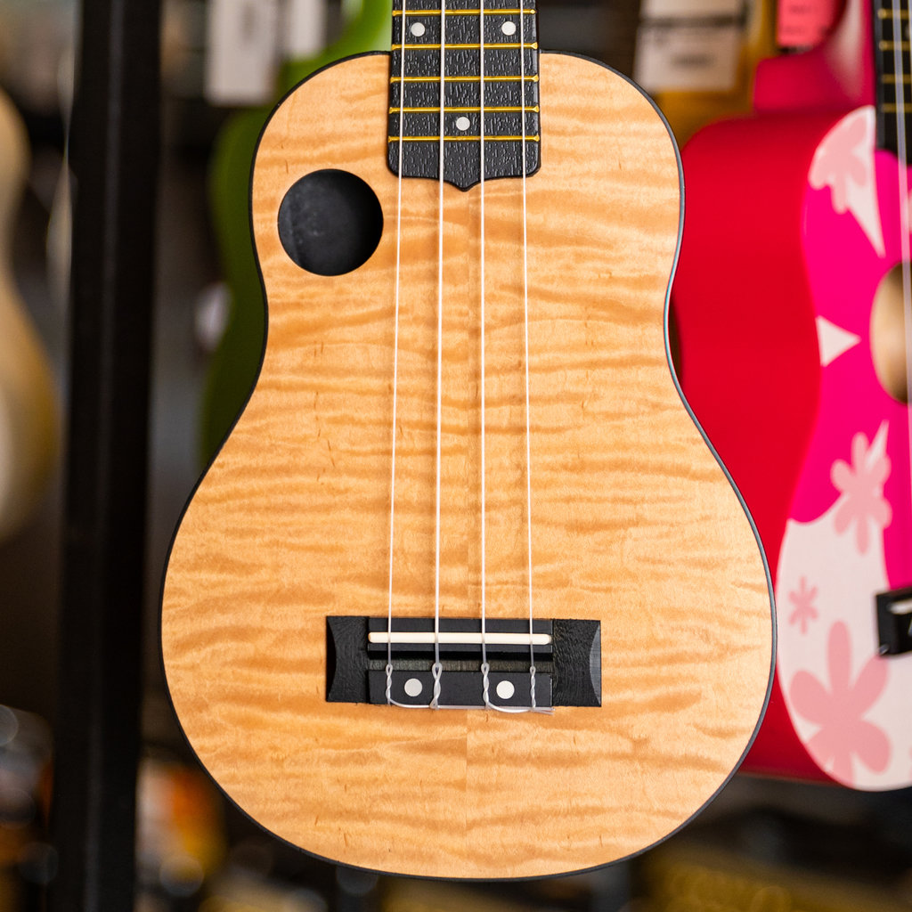 Amahi Amahi Soprano Ukulele with Flamed Maple Top & ABS Back/Sides