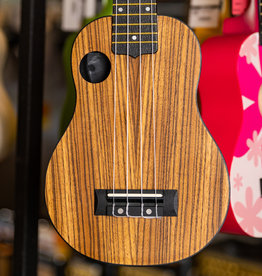 Amahi Amahi Soprano Ukulele with Zebrawood Top & ABS Plastic Back/Sides