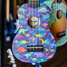 Amahi Amahi Soprano Ukulele with Dinosaur Design