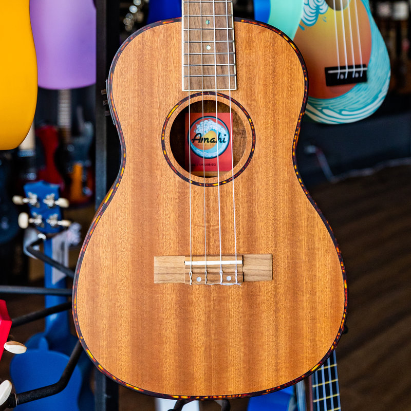 Amahi Amahi Mahogany Baritone Ukulele with EQ