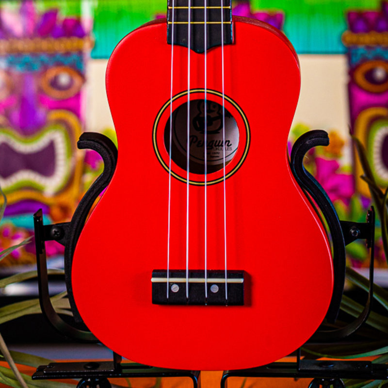 Amahi Amahi  Penguin Tropical Tomato Red Soprano Ukulele