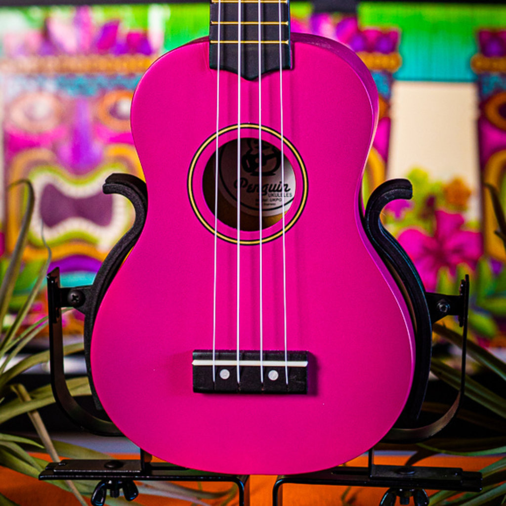 Amahi Amahi  Penguin Tropical Fucshia Soprano Ukulele