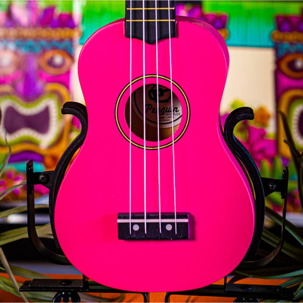Amahi Amahi Penguin Tropical Magenta Soprano Ukulele