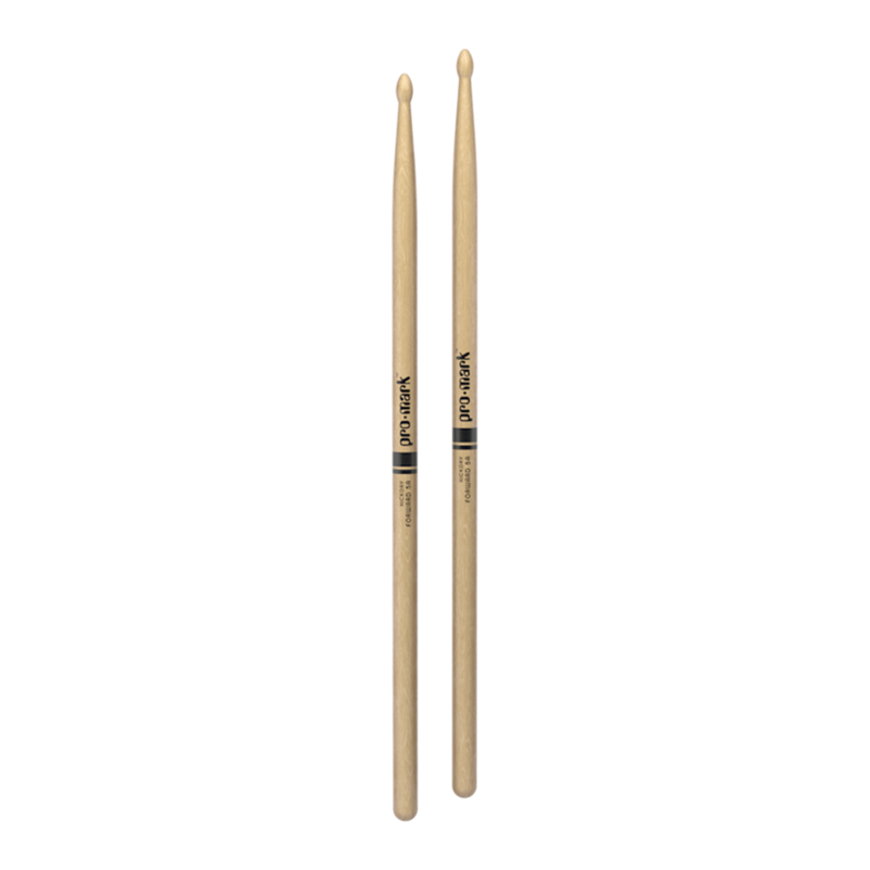 Promark Promark Pro-Round 5A Drum Sticks, American Hickory, Wood Tip