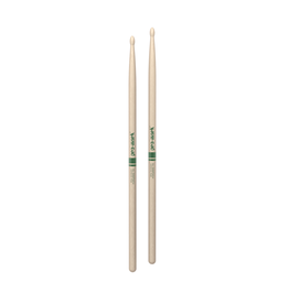 Promark Promark Forward 7A Classic Drum Sticks, Raw Hickory, Wood Tip