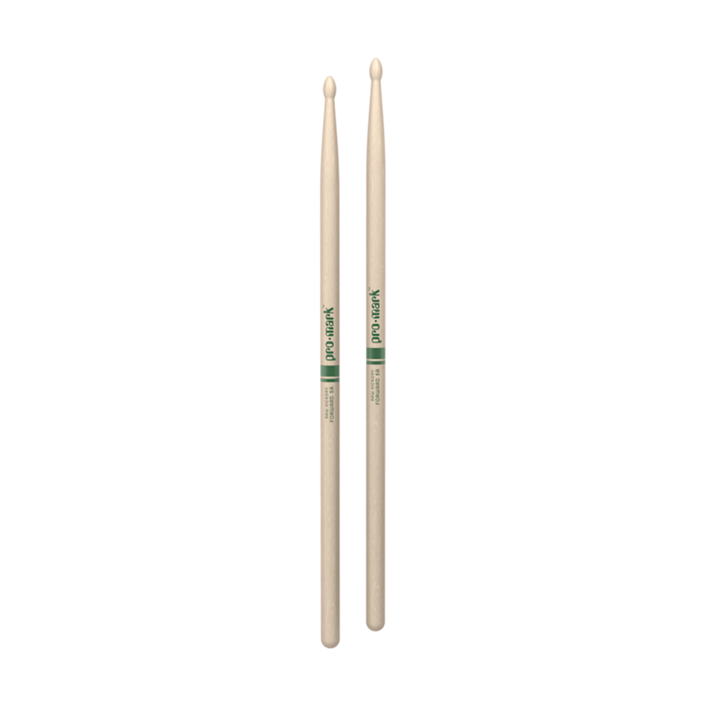 Promark Promark Forward 5A Classic Drum Sticks, Raw Hickory, Wood Tip