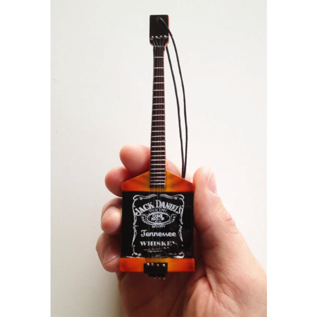 Axe Heaven Axe Haven Jack Daniel's Bass Guitar Ornament (6" Miniature Replica Collectible)